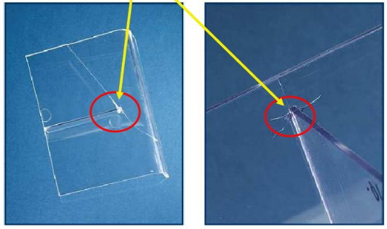 注塑成型缺陷十一：頂出破裂、尖角處開裂