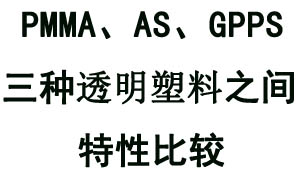 詳解PMMA、GPPS、AS三種透明塑料特性之間的對(duì)比關(guān)系